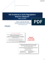 Zoghbi ASE Guideline On Severity of Aortic Regurgitation