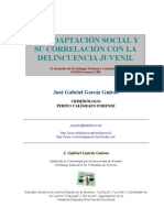 Inadaptacion Social y Su Correlación Con La Delincuencia Juvenil