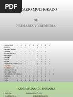 Horario Multigrado