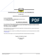 Admission Letter