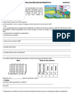 Ficha de Aplicación de Matemática 03 - 04