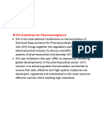 ICH Guidelines For Pharmacovigilance