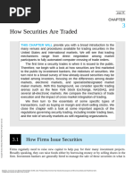 Investments Ise - (Chapter 3 How Securities Are Traded)