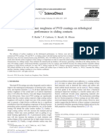 Influence of Surface Roughness of PVD Coatings On Tribological Performance in Sliding Contacts