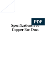 Copper Bus Duct Spec