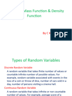 Probability Mass Function & Density Function