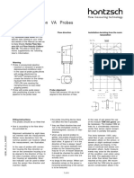 User's Information VA Probes: Flow Direction Installation Deviating From The Nomi-Nal Position