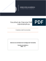 Informe de Investigacion Formativa