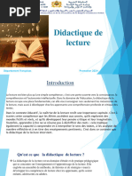 Didactique de Lecture Exposé Groupe 1