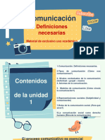 1 - COMUNICACIÓN Definiciones