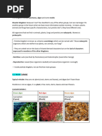 Green Algae: Cyanophyta Rhodophyta Phaeophyta