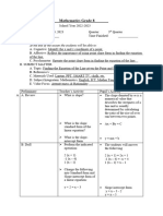 Lesson Plan in Mathematics Grade 8