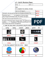 Primary Science Stage 3 Unit 6 - Revision - Answer Key