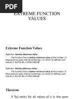 Extreme Function Values