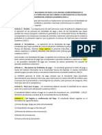 INSTRUCTIVO PARA FACILIDADES DE PAGO A LOS VALORES CORRESPONDIENTES A ARANCELES, MATRÍCULAS Y DERECHO Obse