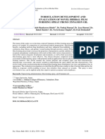 Formulation Development and Evaluation of Novel Herbal Film Forming Spray From Cinnamon Oil