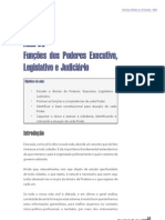 Funções Dos Poderes Executivo, Legislativo e Judiciário