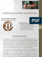 Criminalidad Juvenil en Honduras