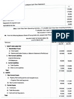 Questions Based On Cashflow Statement