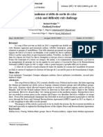 Crise Malienne Et Défis de Sortie de Crise. Malian Crisis and Difficulty Exit Challenge