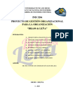 IND 3206 Proyecto de Gestión Organizacional para La Organización "Brass & Leña"