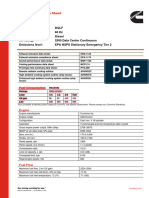 Model: DQLF Frequency: 60 HZ Fuel Type: Diesel KW Rating: 2500 Data Center Continuous Emissions Level: EPA NSPS Stationary Emergency Tier 2