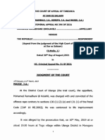 Mohamed Ramadhani Kolahili Vs Republic (Criminal Appeal No 396 of 2021) 2023 TZCA 81 (2 March 2023)