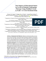 Evaluation of The Impact of Educational Status On The Anxiety Levels of Patients Undergoing Root Canal Therapy Using Modified Corah Dental Anxiety Scale-A Cross-Sectional Study