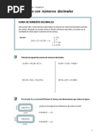 Operaciones Con Decimales (Marco Teórico y Práctico)