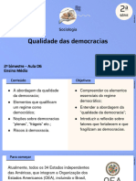 Qualidade Das Democracias: Sociologia