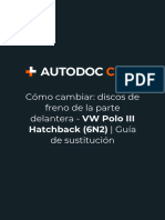 Cómo Cambiar - Discos de Freno de La Parte Delantera - VW Polo III Hatchback (6N2) - Guía de Sustitución