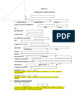 Anexo N 003 Formulario de Curriculum Vitae