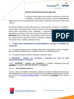 Etapas Do (S) Processo (S) de Recrutamento E Seleção E Critérios de Avaliação