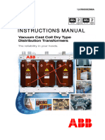 Vacuum Cast Transformers, Instructions manual+1LKR600002NMA Rev 3