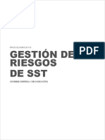 Procedimiento Gestión Del Riesgo de SST