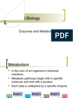 Enzymes and Metabolism