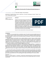 Effect of Organic Planting Media On The Growth of Purslane (Portucala Oleraceal.) Seedling