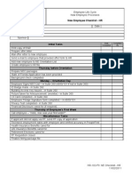 HR-102-F9 - NE Checklist - HR-11-02-11