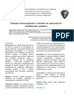 Tamizaje Farmacognóstico y Métodos de Separación de Constituyentes Químicos