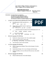 12th CS 2 Prelims Exam 30 - 03 - 2021