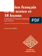 Lancien Franais en 18 Textes Et 18 Leons Sinitier A Lancien Franais Par Les Textes 9782200601201 2200601204