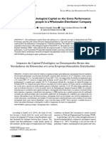 Influence of Psychological Capital On The Gross Performance of Telesales Salespeople in A Wholesaler-Distributor Company