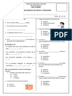 Examen Ciencia Abril