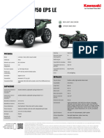 2024 Brute Force 750 Eps Le Es La Spec Sheet