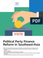 Political Party Finance Reform in Southeast Asia