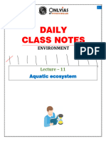 Environment 11 - Daily Class Notes - (Sankalp (UPSC 2024) )