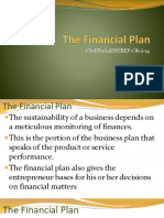 The Financial Plan 14 17