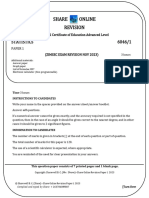 2023 PAPER 1 (A'LEVEL STATISTICS) FINAL REVISION MR SHARE