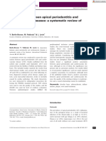 Int Endodontic J - 2016 - Berlin Broner - Association Between Apical Periodontitis and Cardiovascular Diseases A