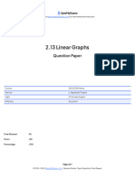 2.13 Linear Graphs: Question Paper